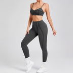 2-Piece Seamless Yoga Set -Gray