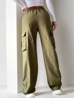 UrbanStack™ Cargo Pants – High Waist Wide-Leg Utility Trousers for Women
