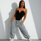 Women’s Strapless Bodysuit – V-Cut Slim One-Piece