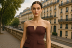 Strapless Bustier Top – Sculpted Fit with V-Cut Neckline