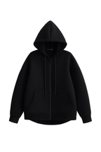 Women's Grey Zip-Up Hoodie with Pockets – Office Lady Style