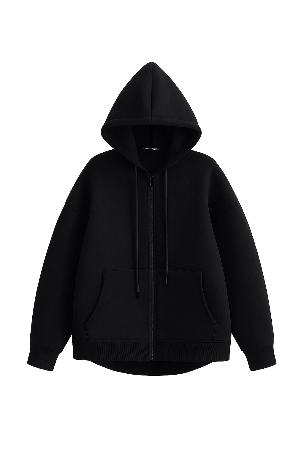 Women's Grey Zip-Up Hoodie with Pockets – Office Lady Style