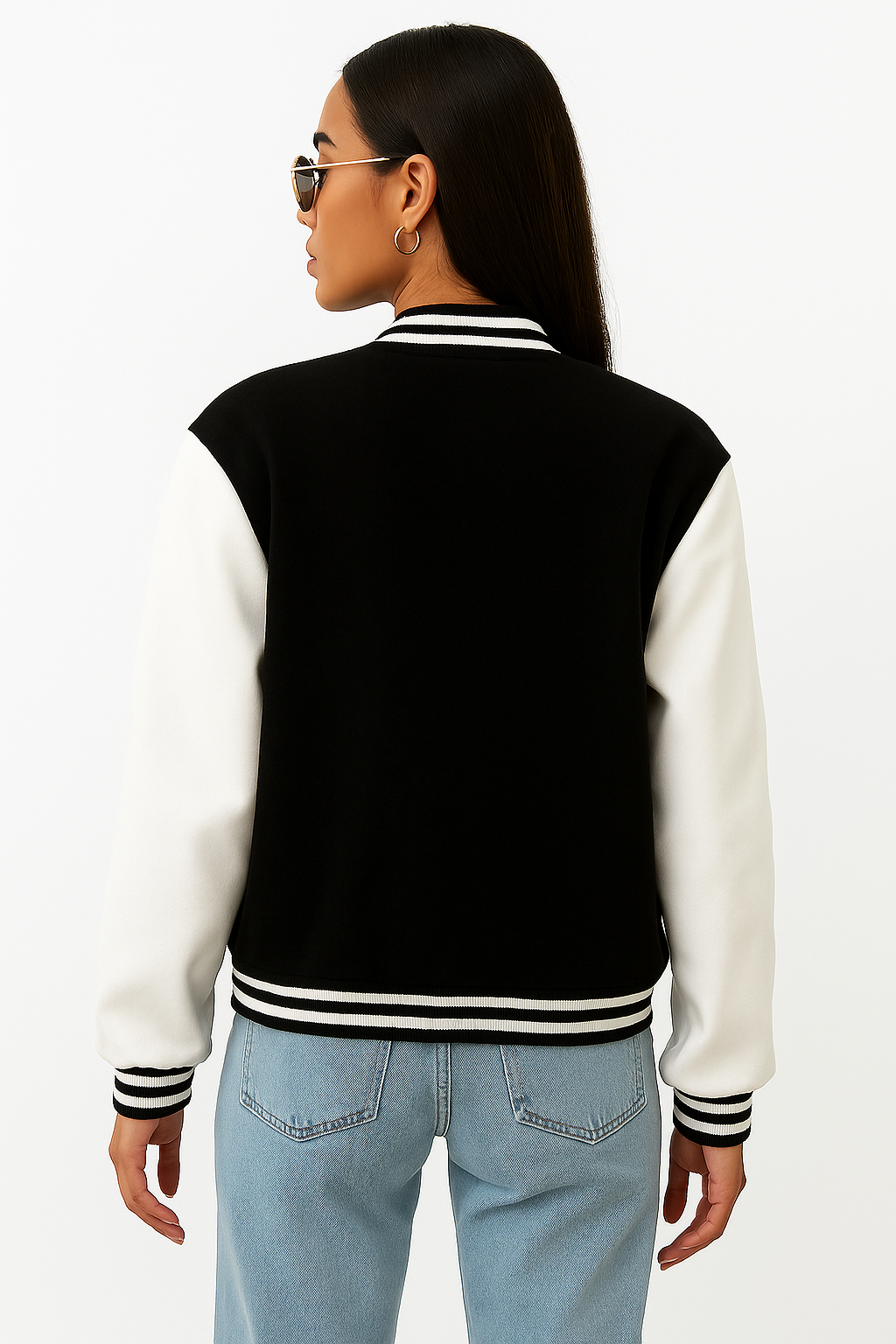 NY Varsity Bomber Jacket – Oversized Streetwear with Patches & Retro Lettering