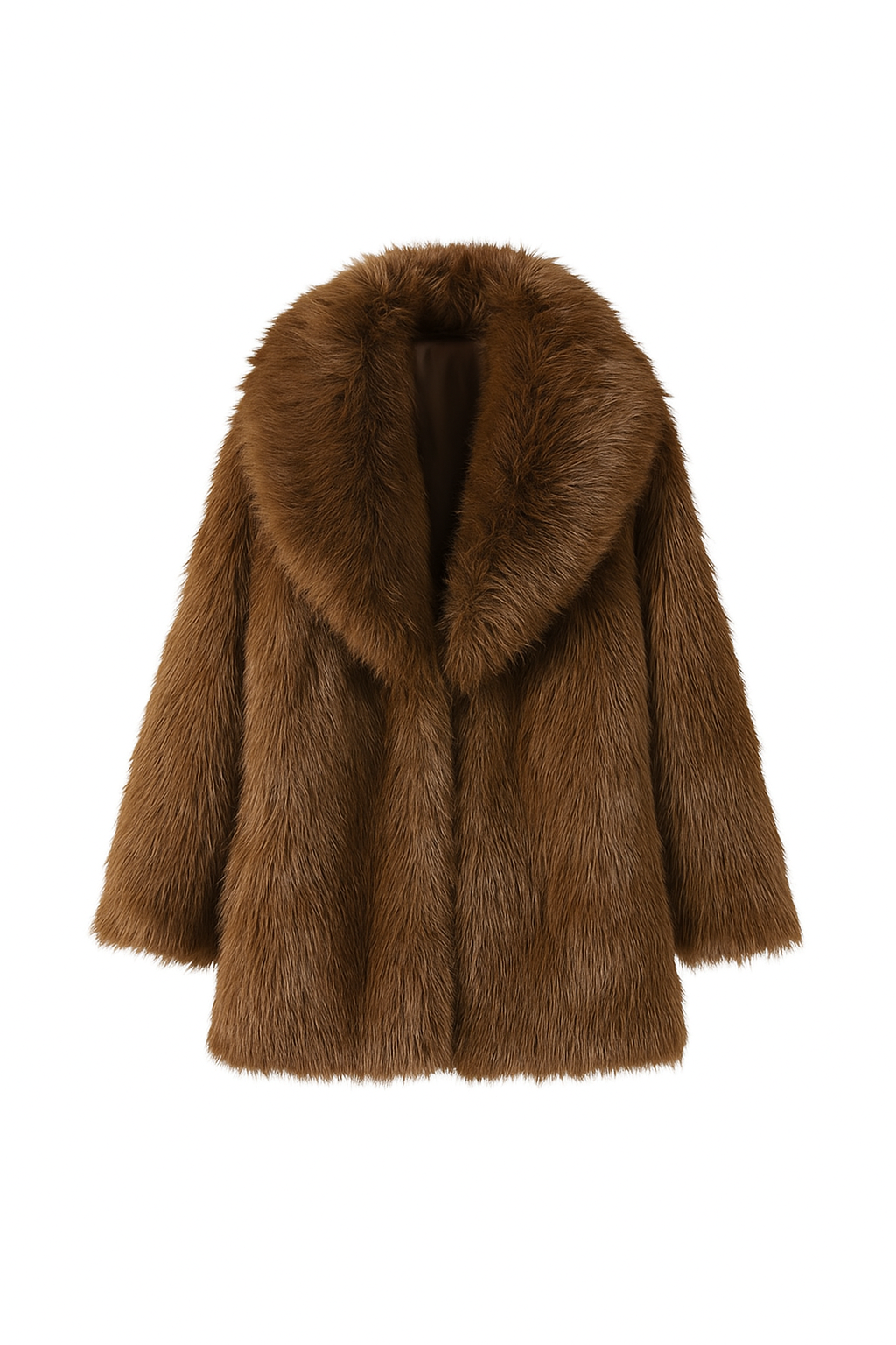 Damen Kunstfellmantel – Weicher Oversize Winterlook