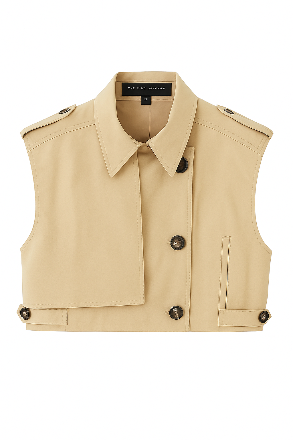 Women's Cropped Motorcycle Vest & A-Line Shorts Set