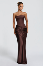 Ella Maxi Dress - Brown