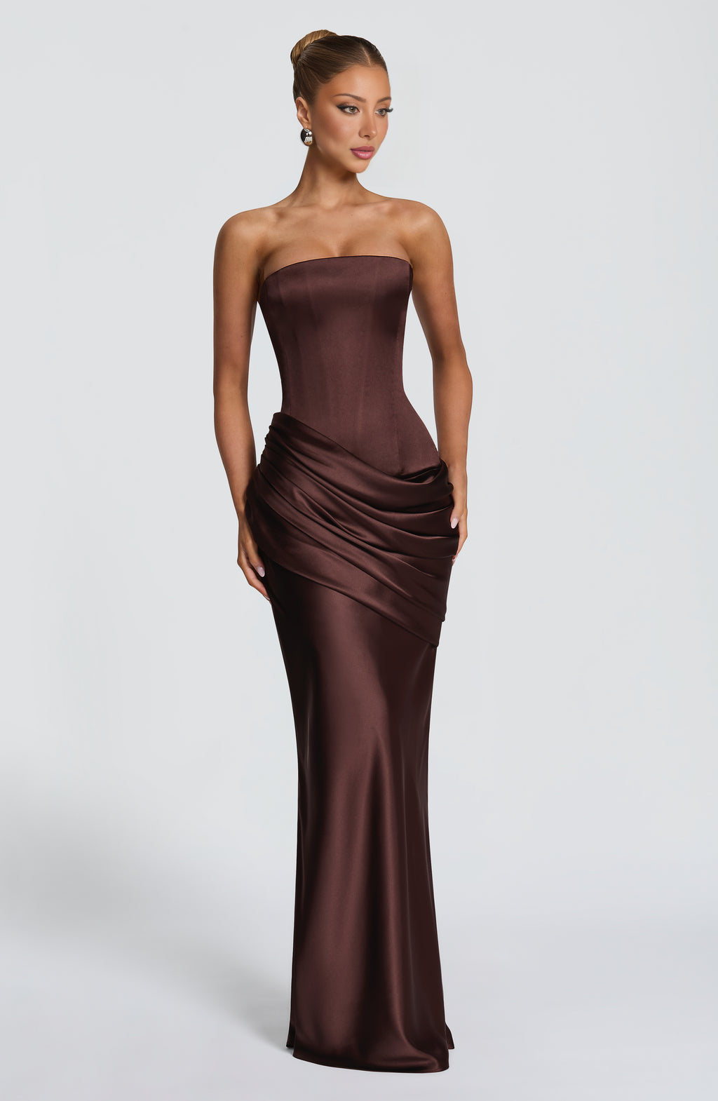 Ella Maxi Dress - Brown