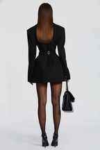 Elvira Mini Dress - Black