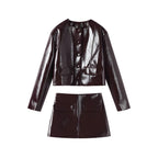 Schickes Lederrock-Set