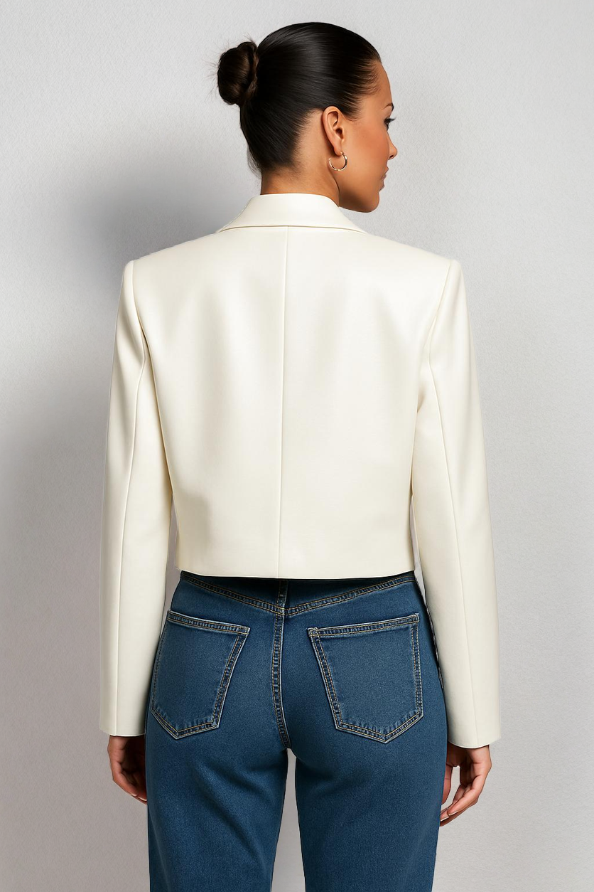 Cropped Blazer – Tailored Minimal Jacket for Women