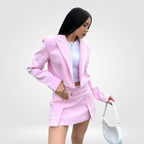 Dámské krátké sako – žhavý letní výprodej, jednobarevné sako s dlouhými rukávy