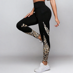 Leopard Print High-Waist Pocket Leggings – Booty-Lifting Seamless Sport Fit