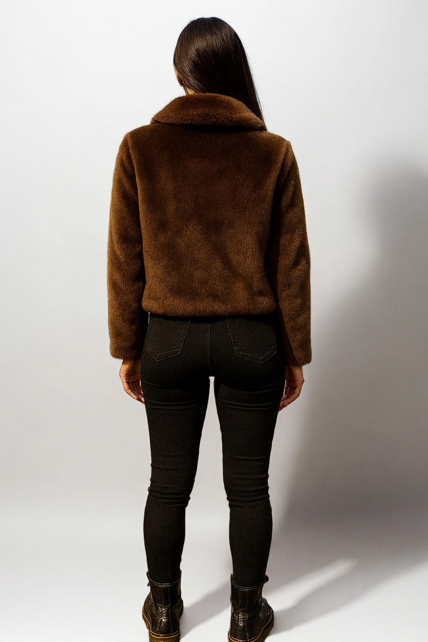 Luxury Syntetic Fur Coat – Soft Power & Winter Glam