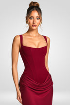 Cornelia Maxi Dress - Burgundy