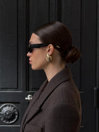 Chic Double-Breasted Woolen Coat