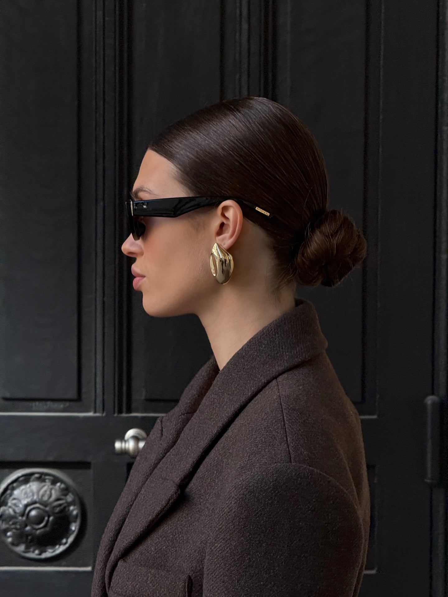 Chic Double-Breasted Woolen Coat