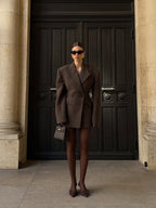 Chic Double-Breasted Woolen Coat