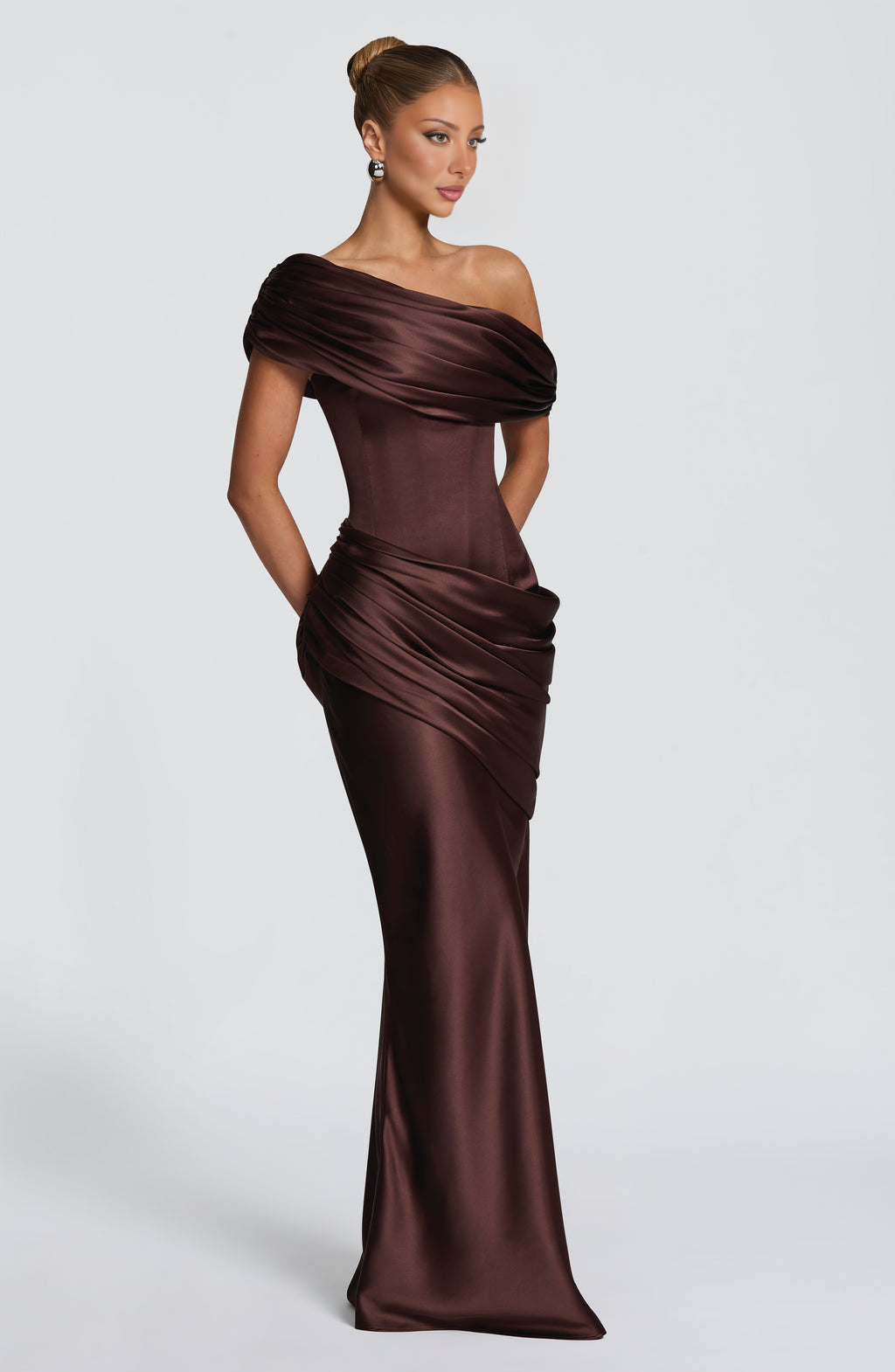Ella Maxi Dress - Brown