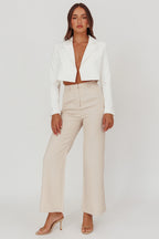 Cropped Blazer – Tailored Minimal Jacket for Women