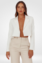 Cropped Blazer – Tailored Minimal Jacket for Women