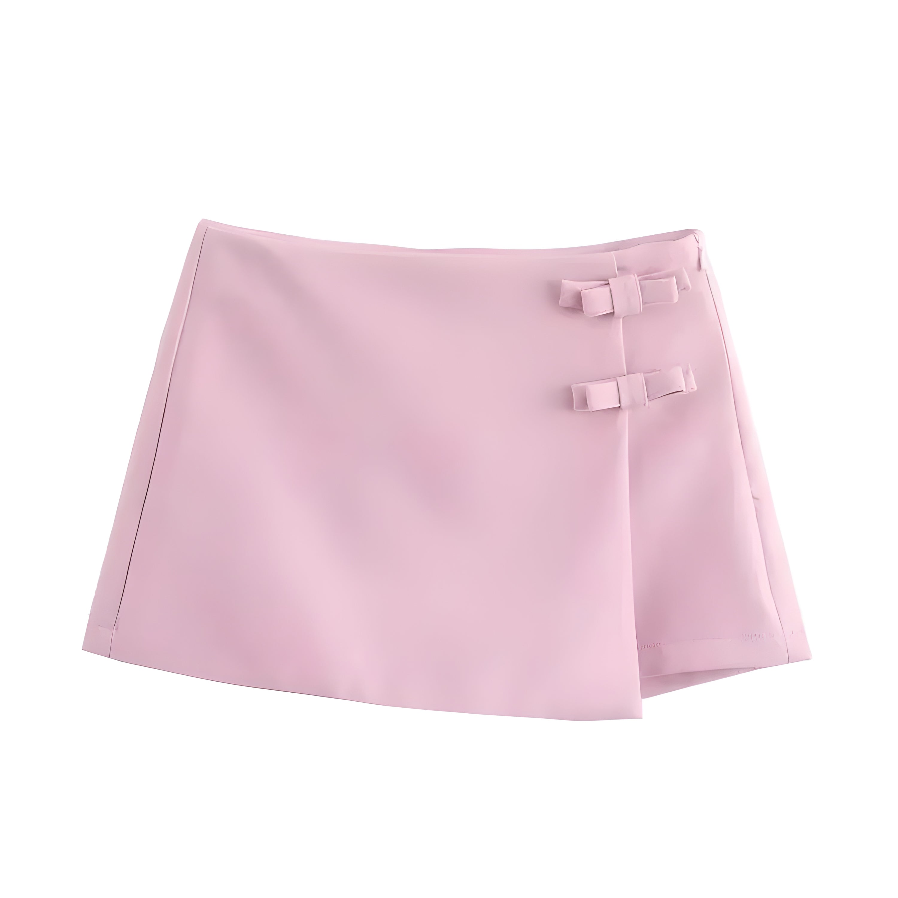 Split Buckle High Waist Skort