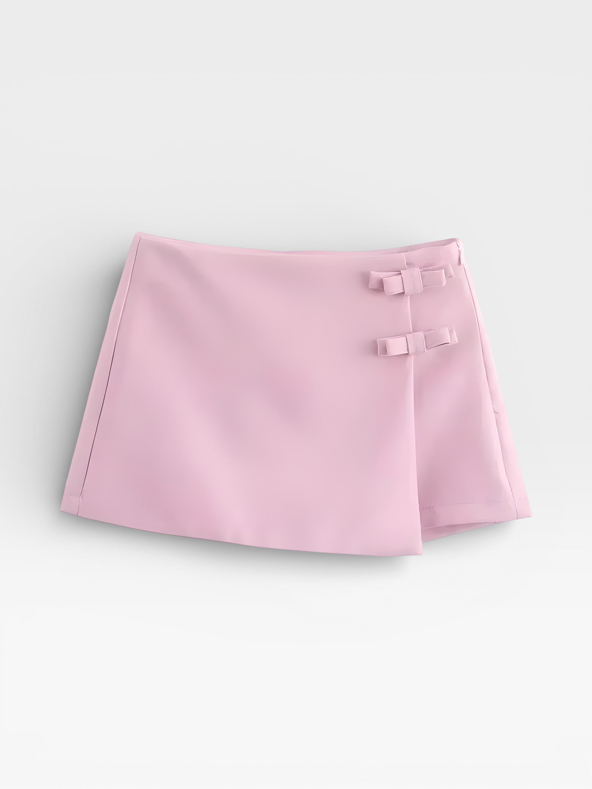 Split Buckle High Waist Skort
