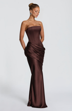 Ella Maxi Dress - Brown