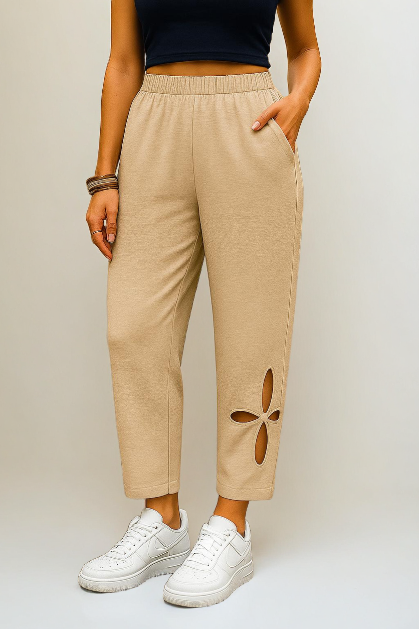 BreezyCut Relaxed Fit Lounge Pants – Slit Ankle & Pull-On Waist