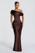 Ella Maxi Dress - Brown