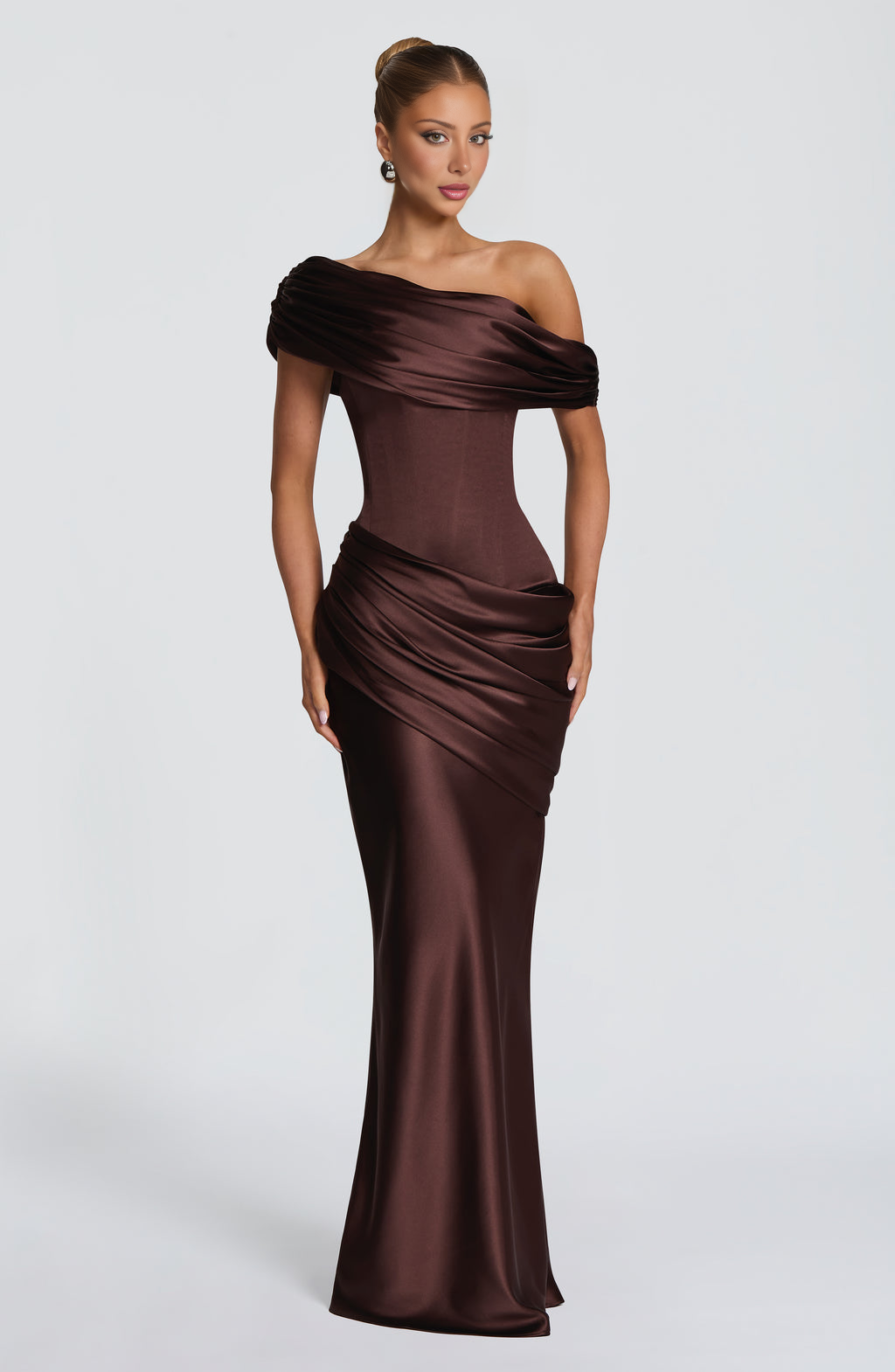 Ella Maxi Dress - Brown