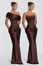 Ella Maxi Dress - Brown
