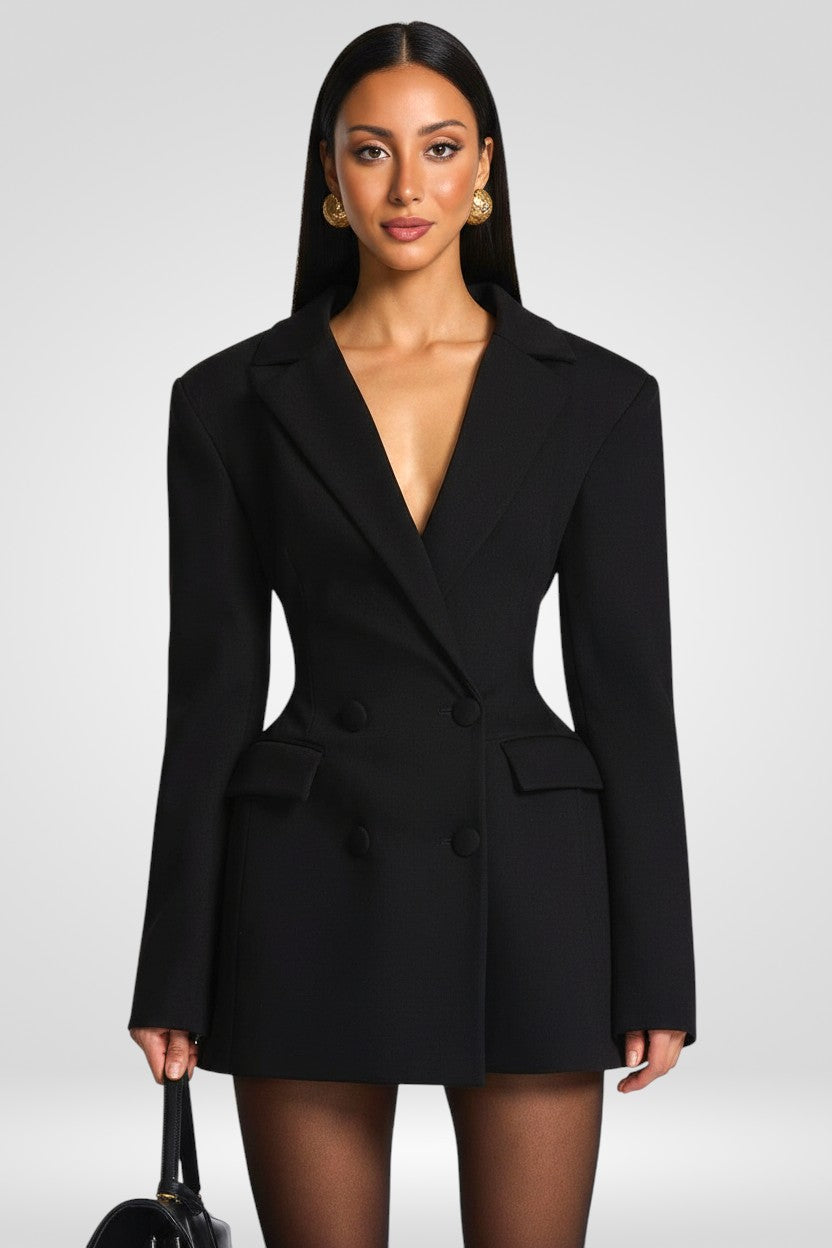 Elvira Mini Dress - Black