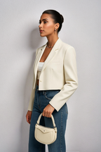 Cropped Blazer – Tailored Minimal Jacket for Women