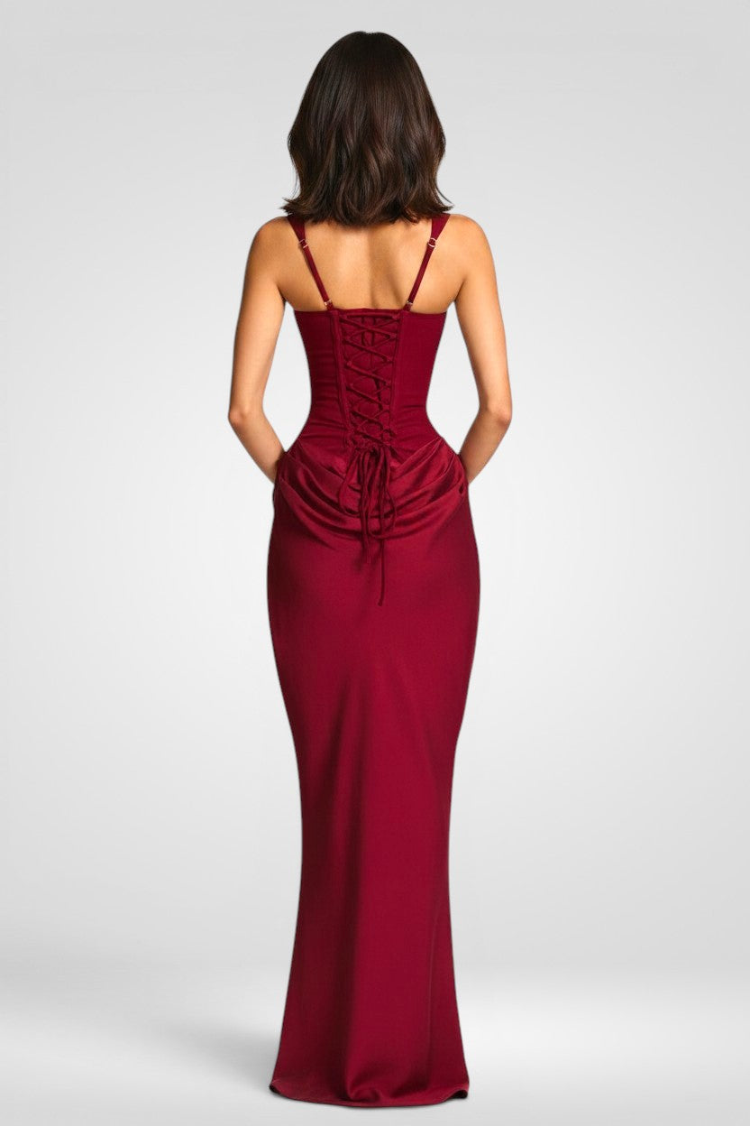 Cornelia Maxi Dress - Burgundy