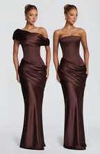 Ella Maxi Dress - Brown