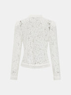 Vintage See-Through Lace Blouse