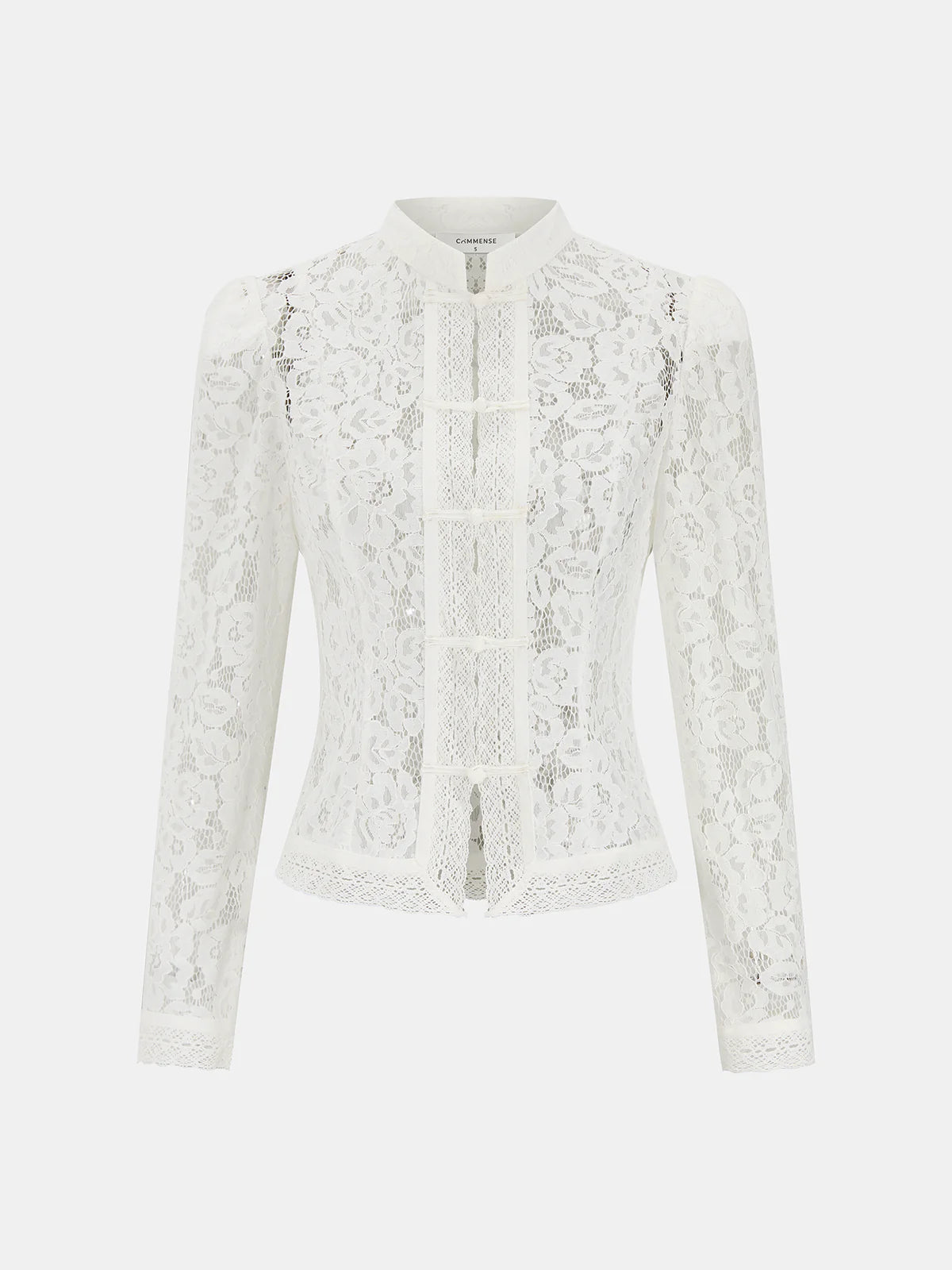 Vintage See-Through Lace Blouse