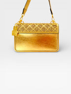 Diamond-Studded Shoulder Bag