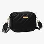 High-Quality PU Crossbody Camera Bag – Women's Striped Mobile Shoulder Bag with Zipper for Business & Casual Use