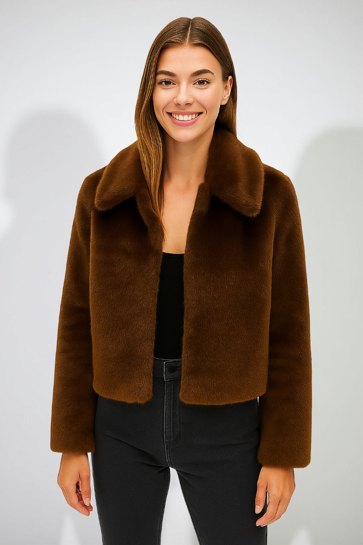 Luxury Syntetic Fur Coat – Soft Power & Winter Glam
