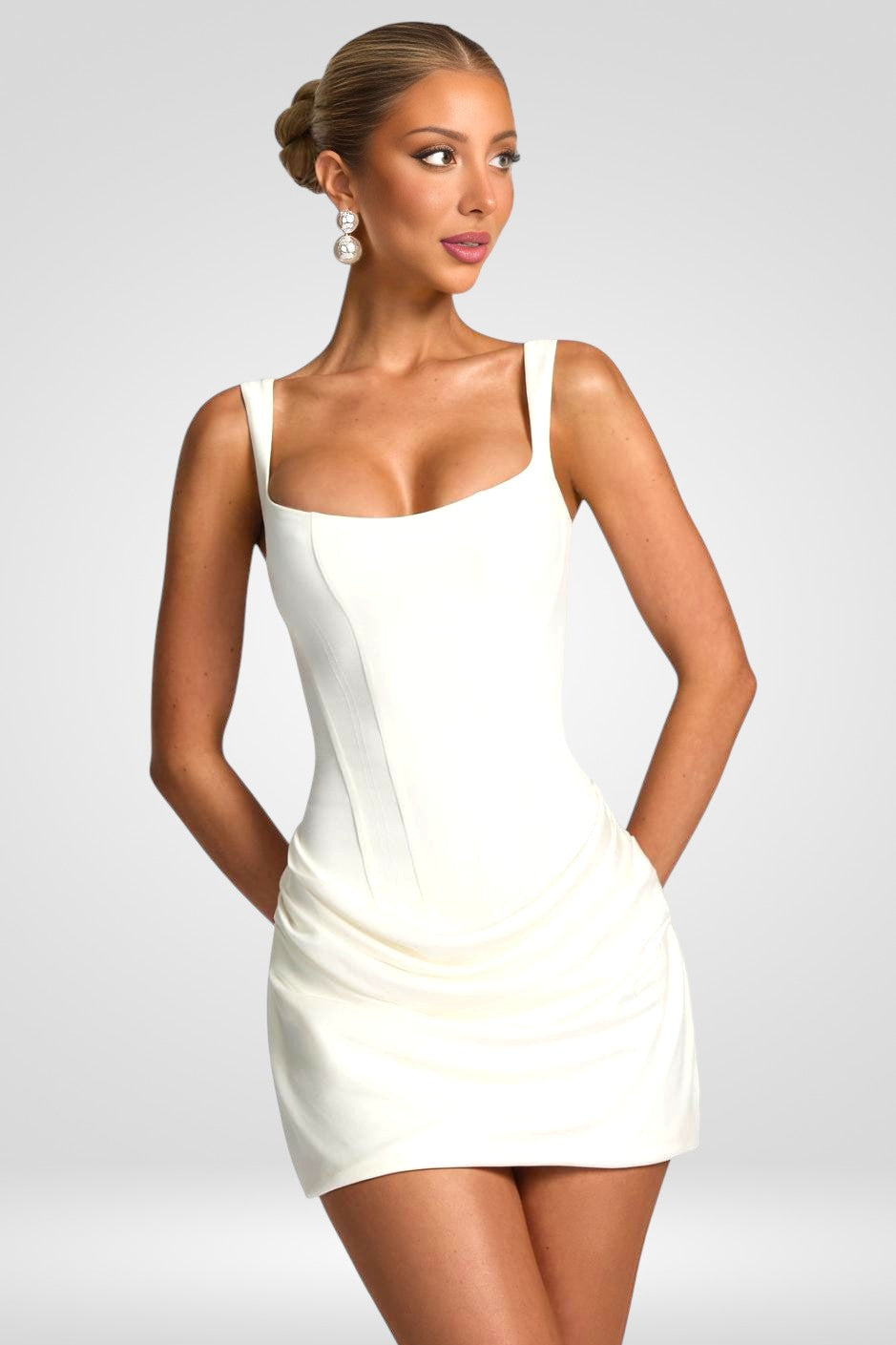 Cornelia Mini Dress - White