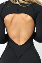 Padded Backless Yoga Jumpsuit