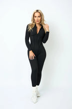 Padded Backless Yoga Jumpsuit