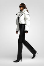 Stand Collar Cotton-Filled Zipper Jacket