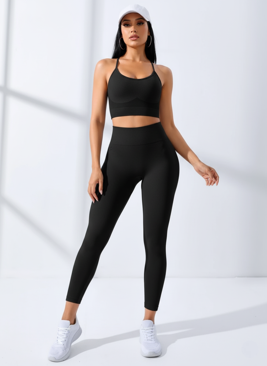 2-Piece Workout Set –Black