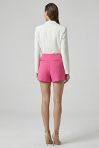 Vintage kraťasy na zip se zadními kapsami