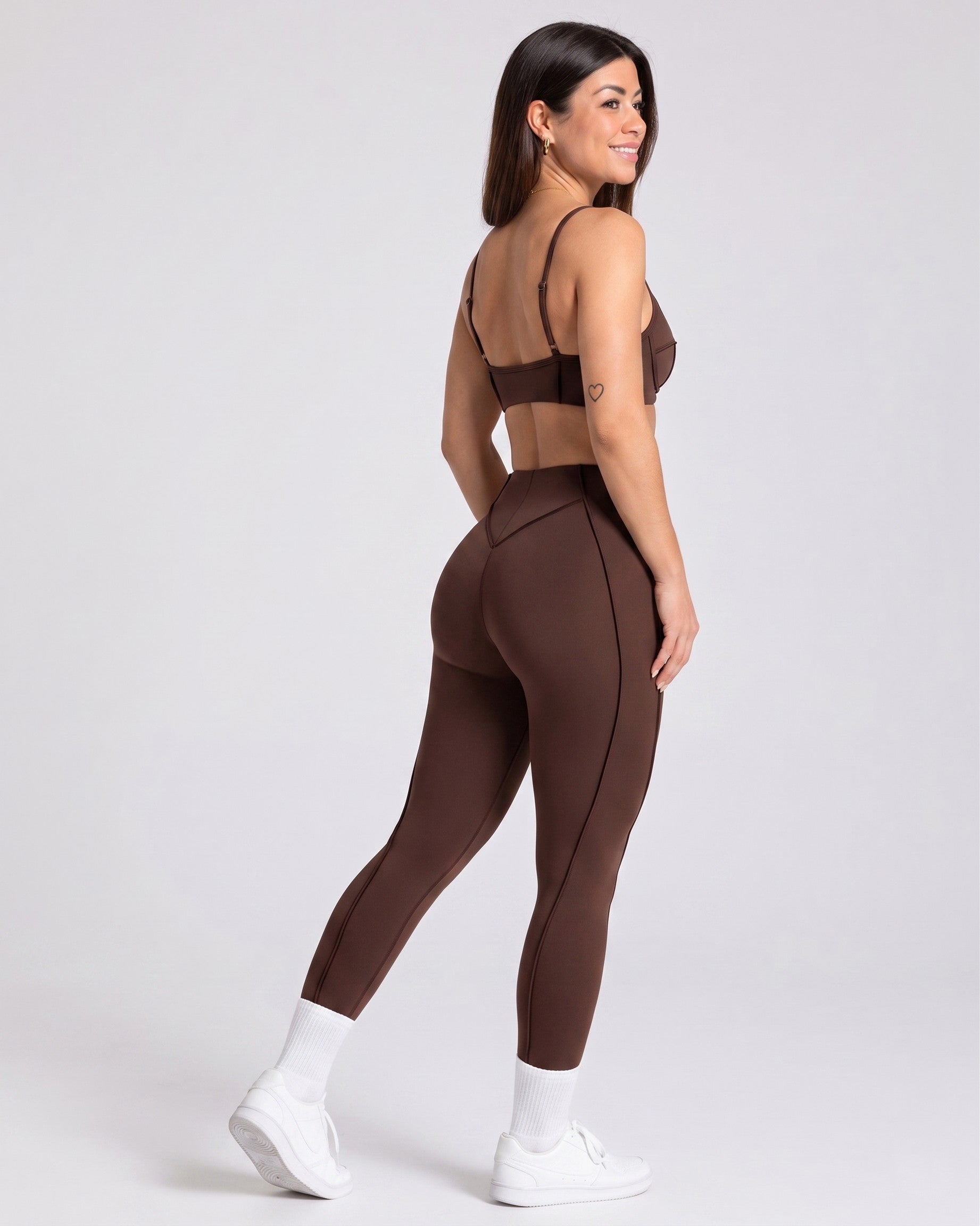 2-Piece Seamless Set - Brown