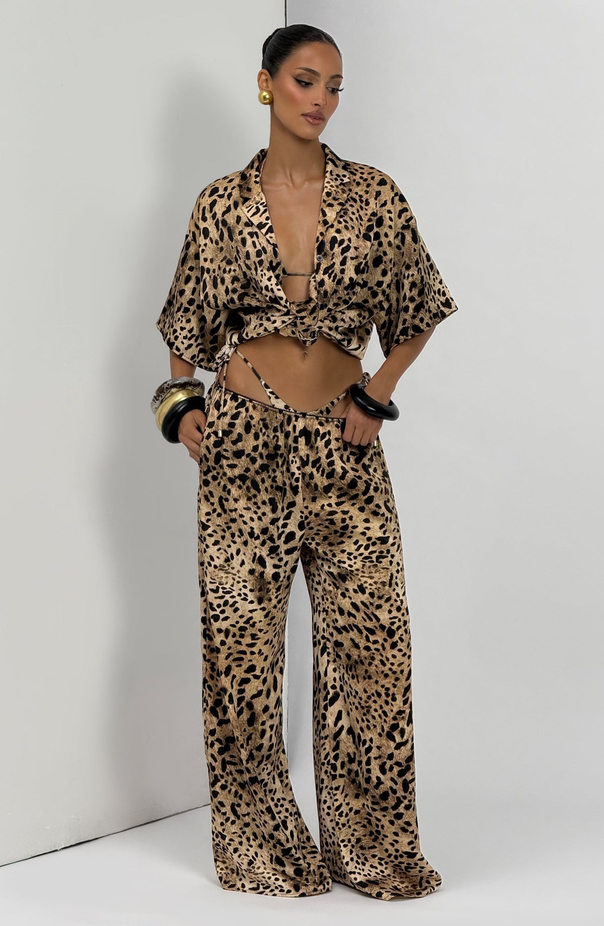 Soleil Shirt - Leopard Print