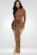 Glitter Ruched Two-Piece Set