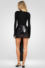 Glitter Ruched Two-Piece Set